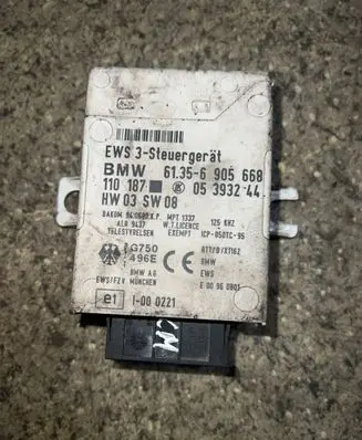 BMW 5 E39 Immobilizer control unit/module 61356905668 05393244 110187