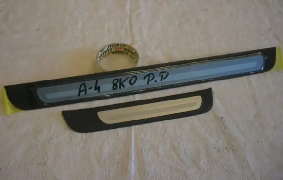 Audi A4 S4 B8 8K sill trim set (inner) 