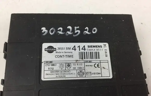Nissan Almera Comfort/convenience module 28551BM414 5WK48511