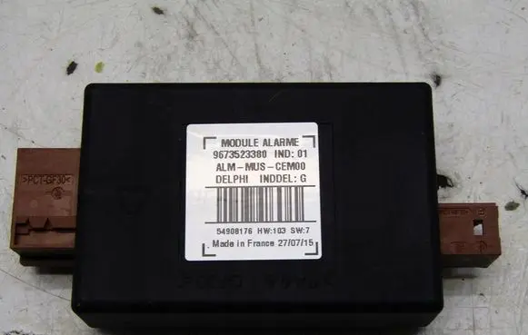 Peugeot 308 Alarm control unit/module 9673523380