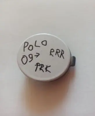 Volkswagen Cross Polo Front tow hook cap/cover 6R0807241