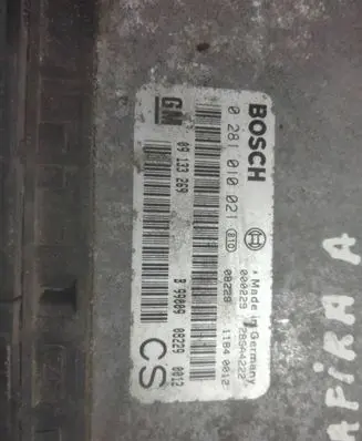 Opel Zafira A Engine control unit/module 09133269 0281010021 28SA4222