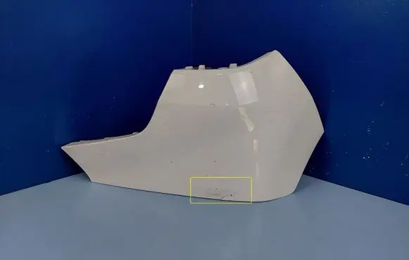 Rear bumper corner part panel trim