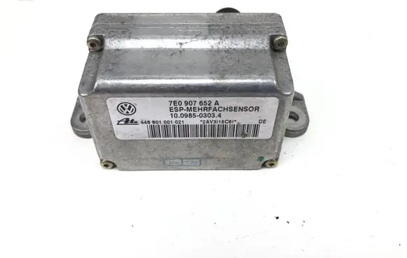 Volkswagen Touareg I ESP acceleration yaw rate sensor 7E0907652A 10098503034 448801001021