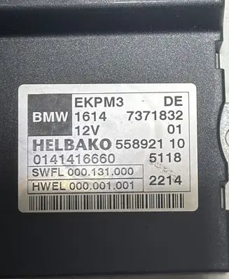 BMW 5 F10 F11 Fuel injection pump control unit/module 7371832 55892110 0141416660
