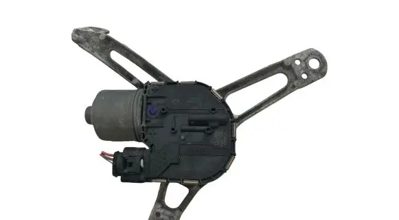 Front wiper linkage and motor