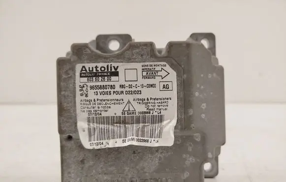 Peugeot 407 Airbag control unit/module 603602600 9655880780