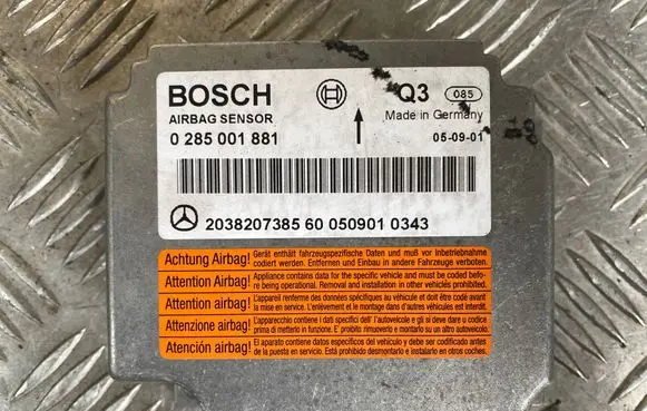 Mercedes-Benz C W203 Airbag control unit/module 0285001881 2038207385 0509010343