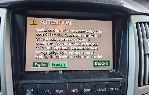 Lexus RX 330 - 350 - 400H Screen/display/small screen 86110-48180 IMPRK1486171