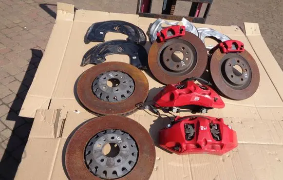 Audi A4 S4 B9 8W Brake discs and calipers set 8W0615105ET 02082025 03507