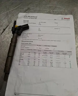 Mercedes-Benz ML W164 Fuel injector A6420700487 0445115 050806