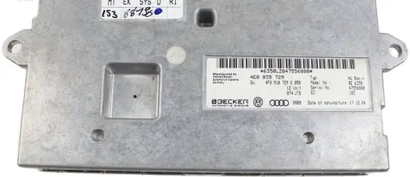 Audi A6 S6 C6 4F MMI control unit 4E0035729 4F0910729Q