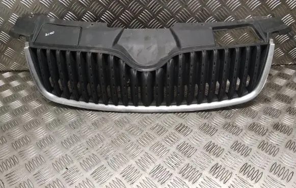 Skoda Roomster (5J) Front bumper upper radiator grill 5J0853668A