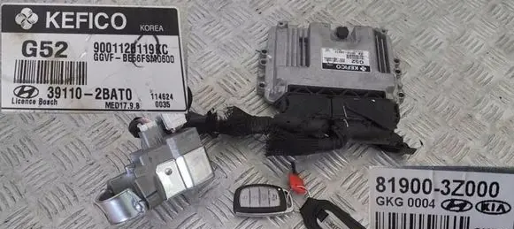 Engine ECU kit and lock set