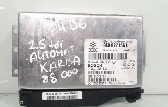 Audi A4 S4 B6 8E 8H Transmission gearbox valve body 8E0927156L 0260002810