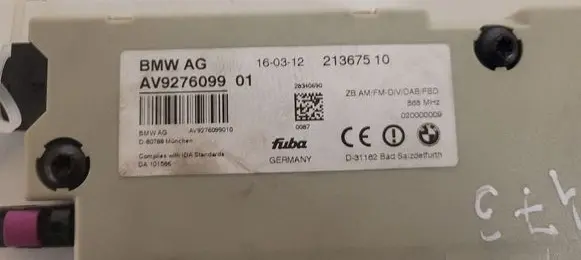 BMW 5 F10 F11 Aerial antenna amplifier AV927609901 21367510