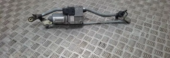 Front wiper linkage and motor