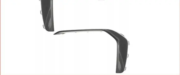 Audi A6 S6 C8 4K Front bumper splitter molding 4K0807967A