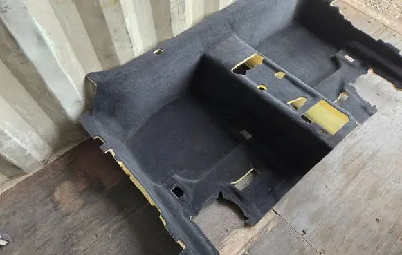 BMW 3 F30 F35 F31 Rear floor carpet liner 7267437 5295581737