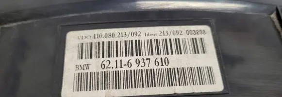 BMW 5 E60 E61 Speedometer (instrument cluster) 6937610 110080213 213092003208