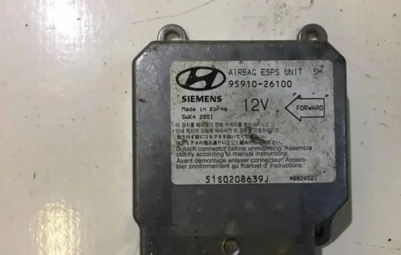 Hyundai Santa Fe Airbag control unit/module 9591026100 5WK42951