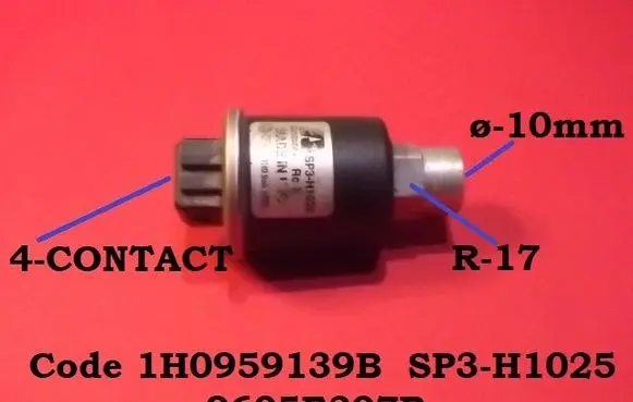 Volkswagen New Beetle Air conditioning (A/C) pressure sensor 1H0959139B SP3H1025