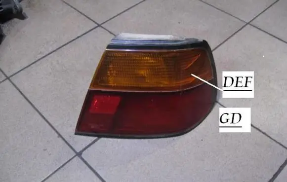 Nissan Almera Rear/tail lights