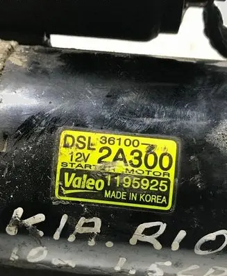 KIA Rio Starter motor 1195925 2A300 36100