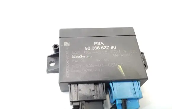 Peugeot 3008 I Parking PDC control unit/module 9666663780