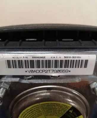 KIA Sorento Steering wheel airbag 60092002E 569103E010GW