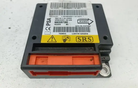 Citroen C3 Airbag control unit/module 9663357380 LWA7K12A2X9 5EC8DD0118142Y