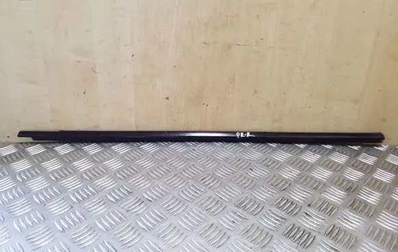 Front door glass trim molding