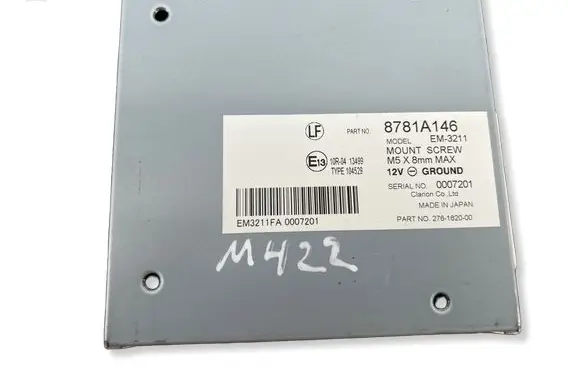 Mitsubishi Outlander Camera control unit module 8781A146 0007201 EM3211