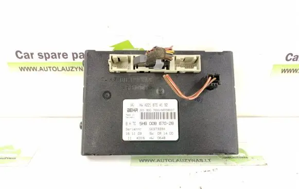 Mercedes-Benz S W221 Other control units/modules 2218704192 2218704292