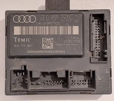 Audi A6 S6 C6 4F Door control unit/module 4F0959792C 4F0910792C 0033TFK0001