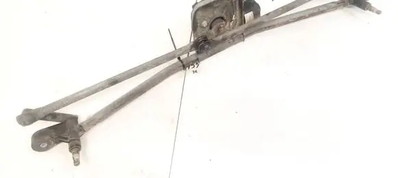 Front wiper linkage and motor