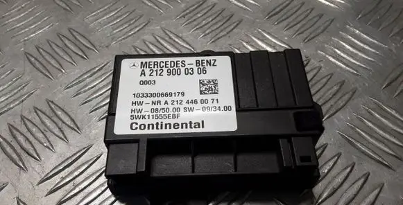 Mercedes-Benz E W212 Fuel injection pump control unit/module A2129000306 5WK11555EBF