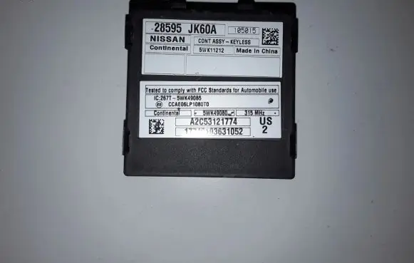 Infiniti G37 Other control units/modules 28595JK60A