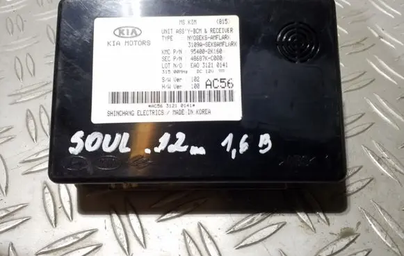 KIA Soul Door central lock control unit/module 954002K160 48687KC000 3109A