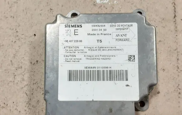Peugeot 307 Airbag control unit/module 9640722980