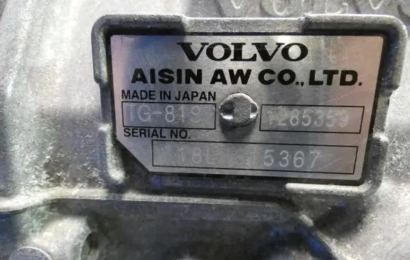 Volvo S60 Automatic gearbox TG81SC 1285359 181615367