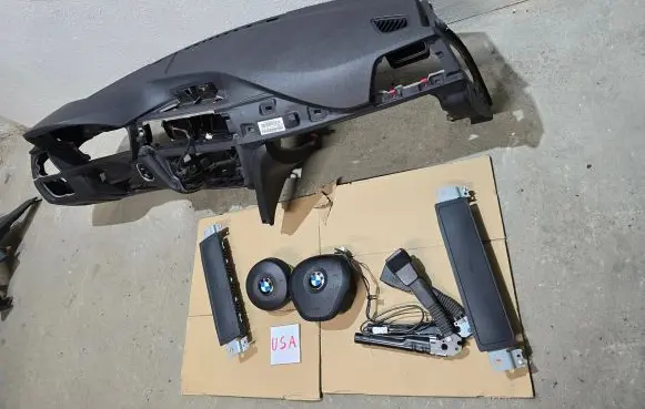 BMW 3 F30 F35 F31 Airbag set with panel 92393821 9100101 15B3130401715