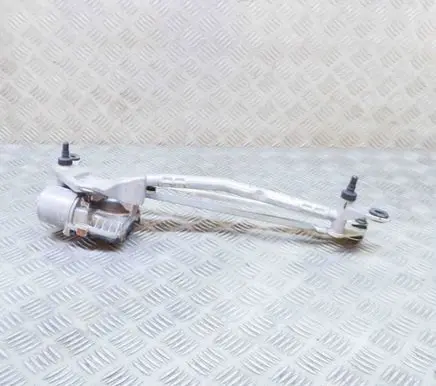 Front wiper linkage and motor