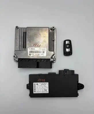 BMW 5 E60 E61 Engine ECU kit and lock set 8506199 030459967 0281016066