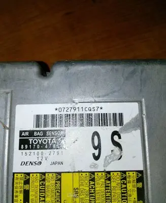 Toyota Prius (XW50) Airbag control unit/module 8917047060 0727911CQS7 1521002791