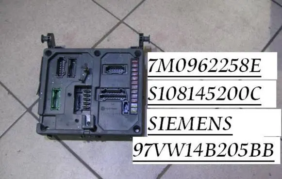 Seat Alhambra (Mk1) Fuse module S108145200C 7M0962258E