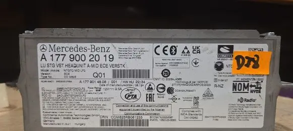 Mercedes-Benz A W177 Radio/CD/DVD/GPS head unit A1779002019 A1779014808