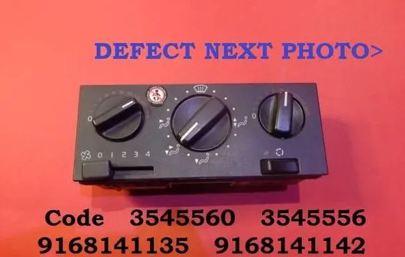 Volvo 850 Climate control unit 3545560 3545556 9168141135