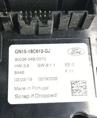 Ford Ecosport Climate control unit GN1518C612GJ 02790539