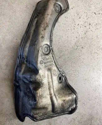 Heat shield in engine bay